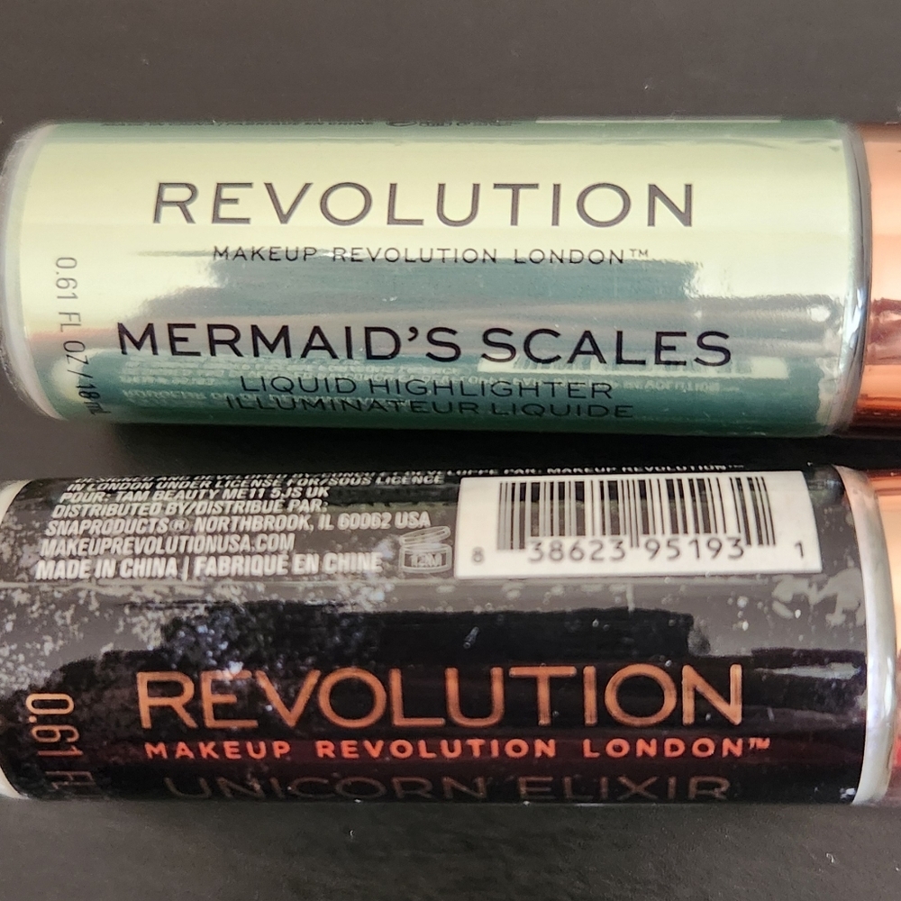Makeup Revolution Liquid Highlighter Mermaid Scales & Unicorn Elixir